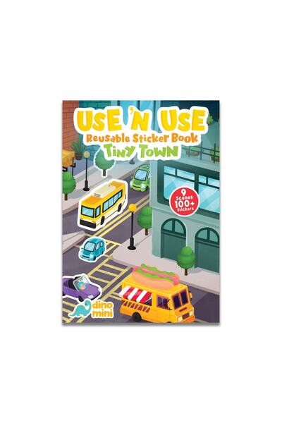 Neobebek Use 'n Use Sticker Book Tiny Town (tak Çıkar Çıkartma Kitabı)