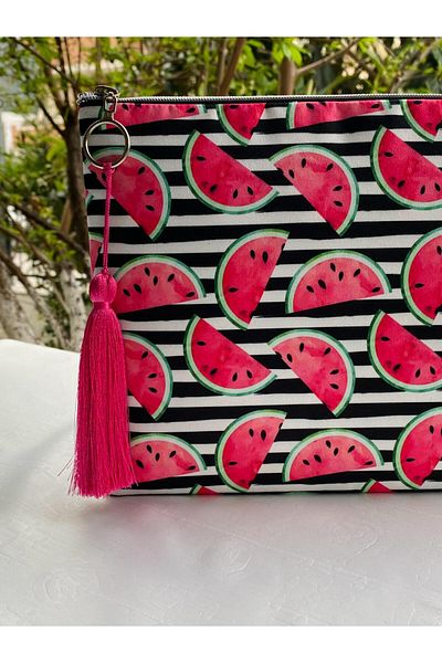 çanta tasarımcısı Watermelon Pattern Clutch Bag