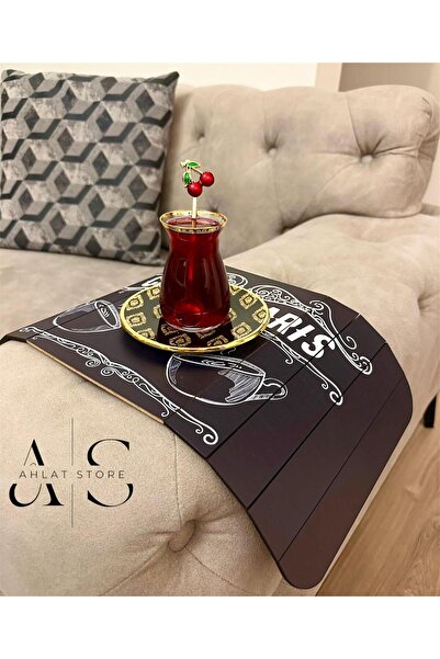 Ahlat Store Ahşap Koltuk Tepsisi, Yan Sehpa