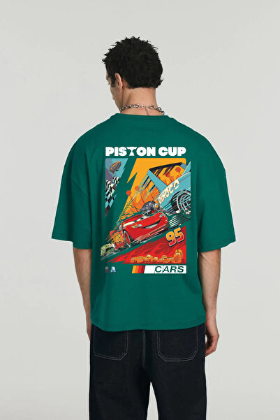 FULL TOLERANCE Cars Piston Cup Baskılı Unisex Baskılı T-shırt