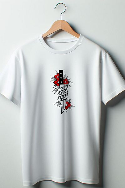 Vordevia Λευκό μπλουζάκι με στάμπα Sad To The Bone Oversize Crew Neck
