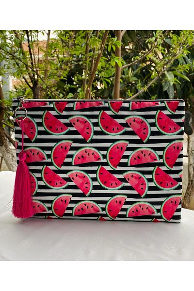 çanta tasarımcısı Watermelon Pattern Clutch Bag
