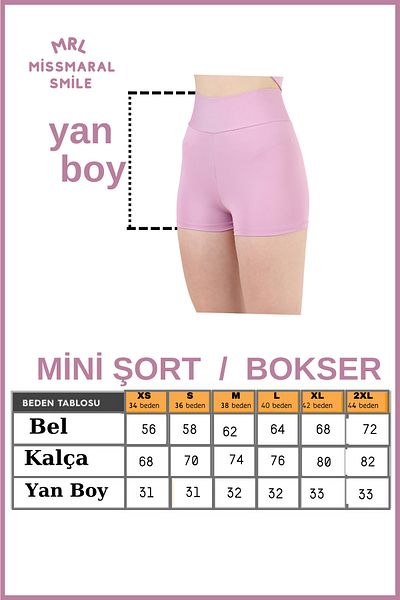 missmaral Mini jambiere damă Pantaloni scurți pentru piscină de mare Culoare liliac Utilizare zilnică Ferming Fit Look 1080