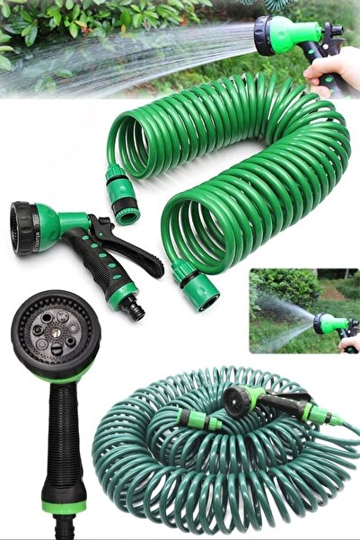 NEWSTORE HOME 30mt Geri Çekilebilir Bobin Sihirli Esnek Bahçe Su Hortumu Arab...