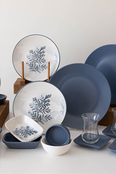 Keramika Takım Kahvaltı Blue Magıc Mavi 39 Parça 6 Kişilik