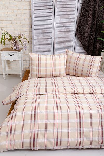 EtkiModa Vintage 100% βαμβακερό μπορντό λευκό ριγέ σετ διπλό σεντόνια