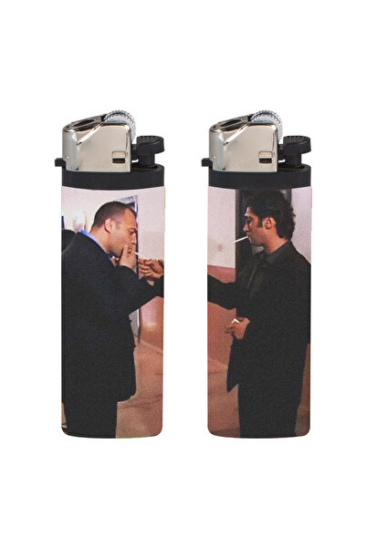 SARANG Çakmak 2'li Polat & Çakır Sigara Efkar Baskılı Klasik Çakmak