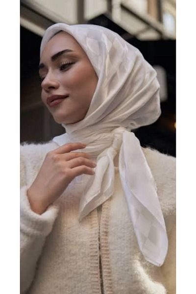 SpecialScarf Hijab Fashion Cotton Checkerboard Pattern Silky Scarf