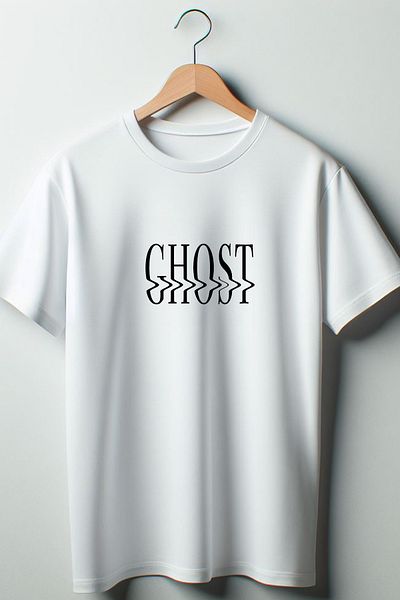 Vordevia Λευκό μπλουζάκι με στάμπα Ghost Oversize Crew Neck