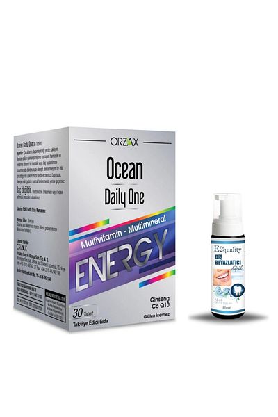Ocean Orzax Ocean Daily One Energy 30 Tablet - Supplementary Food + Gift Teeth Whitening Foam