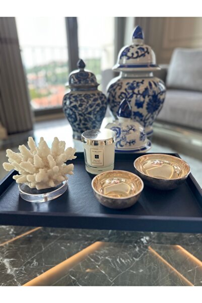 TABA DESİGN STUDİO deri tepsi büyük boy