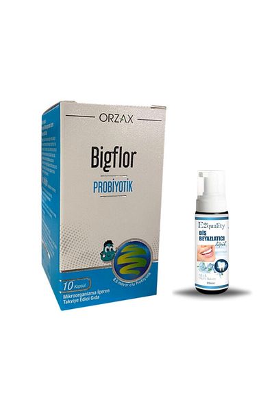 Ocean Orzax Bigflor Probiotic Supplement Food 10 Capsules + Gift Teeth Whitening Foam