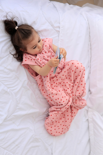 Ninana baby Kız Bebek Uyku Tulumu - Kalpli