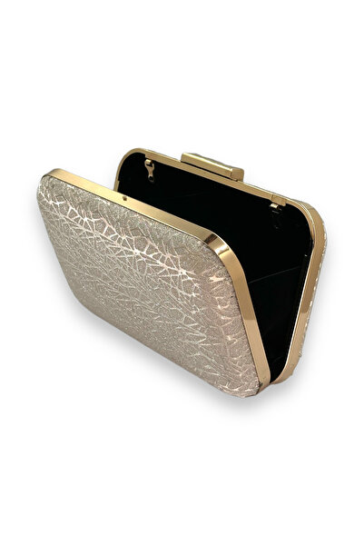 Biçanta Auriu, auriu, aur, mâner, model cu laser, geantă pentru rochie de seară, geantă de seară, curea cu lanț, clutch portofoliu