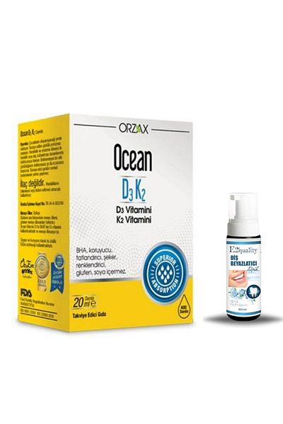 Ocean D3k2 Vitamin Drops - 20 Ml Whitening Gift Foam