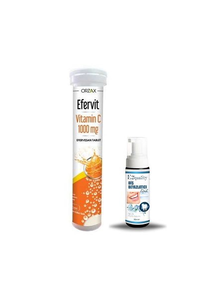 Ocean Orzax Effervit Vitamin C 1000mg 20 Tablets + Gift Teeth Whitening Foam