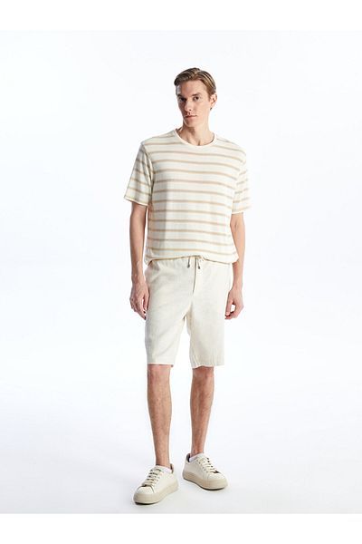 LC Waikiki Lcw Slim Fit Linen Blend Men's Shorts
