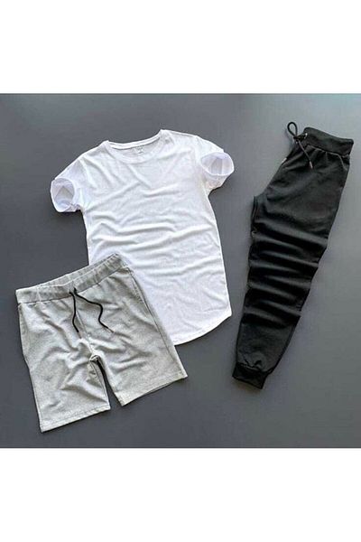 viperkombin 3-Piece Basic Set T-Shirt Tracksuit Shorts