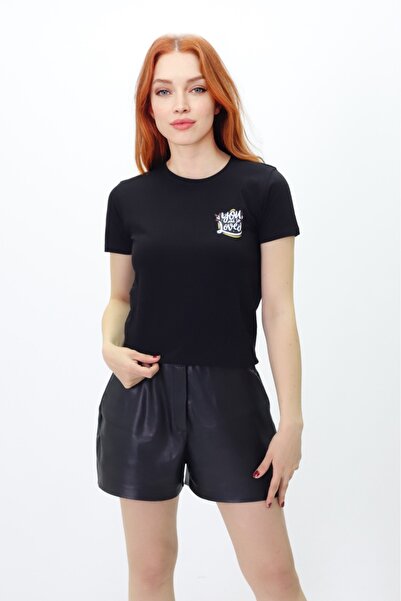 Get Crazy You Me So Loved - Άνετο μπλουζάκι με στάμπα