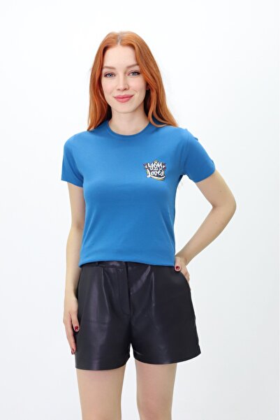 Get Crazy You Me So Loved - Άνετο μπλουζάκι με στάμπα