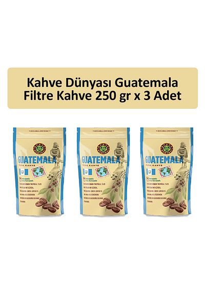 Kahve Dünyası Guatemala Filter Coffee - 250g x 3 Pieces
