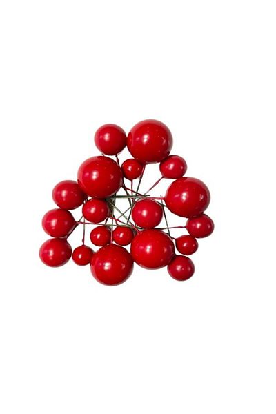 Pastaland Red Matte Decoration Ball - Cake