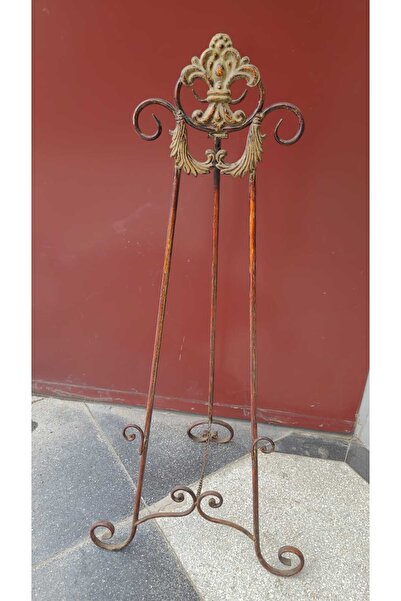 esdekor Küçük Eskitme Perforje Demir Şövale Yükseklik 120cm Alt En 54cm 1 Adet