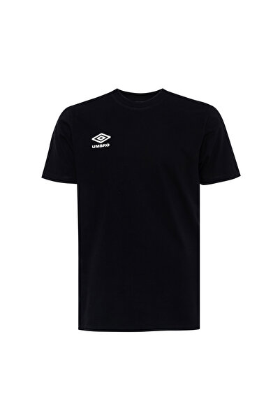 UMBRO Erkek Siyah Oversize Pamuk Bisiklet Yaka T-shirt Umbro Simple Tee FF-0150