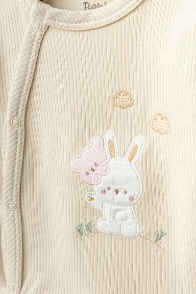Bebitof Teddy Bear and Rabbit Patterned 10 Piece Boxed Hospital Discharge Set