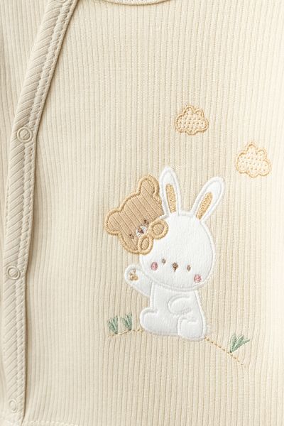 Bebitof Teddy Bear and Rabbit Patterned 10 Piece Boxed Hospital Discharge Set