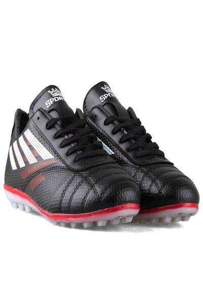 SPORTAÇ LİG Neymar Genç Halı Saha Futbol Ayakkabı SİYAH_BEYAZ KIRMIZI