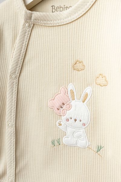 Bebitof Teddy Bear and Rabbit Patterned 10 Piece Boxed Hospital Discharge Set
