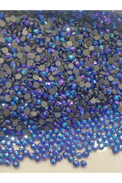 CRYSTALSHOP Dmc Hotfix Ss16 Sapphire AB - Piatră adezivă cu fier de călcat, 25 grame - 800 bucăți