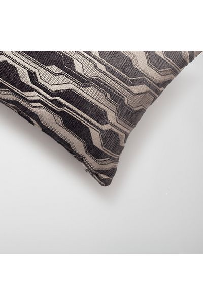 Fineroom Living  Lebon " - Perna cu model geometric 30x50 - Antracit (inclusiv perna Ic)