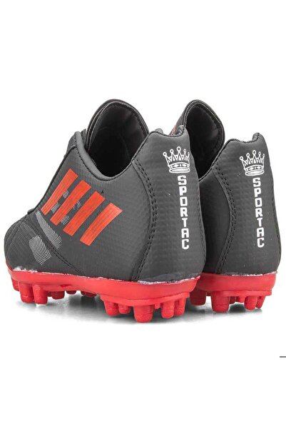 SPORTAÇ LİG Neymar Genç Halı Saha Futbol Krampon SİYAH_KIRMIZI