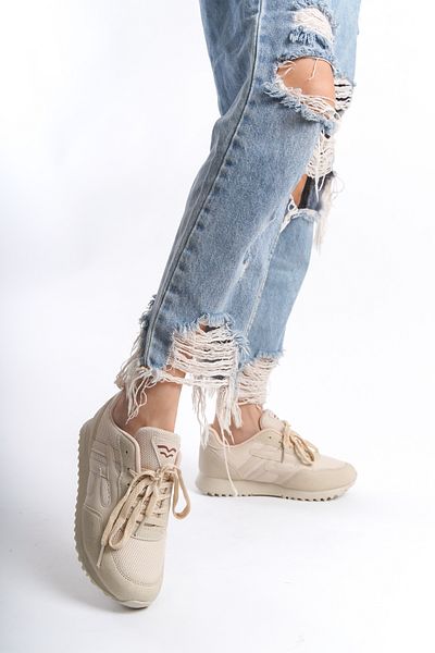 Moda Değirmeni Kožené dámské tenisky BG1053-101-0001