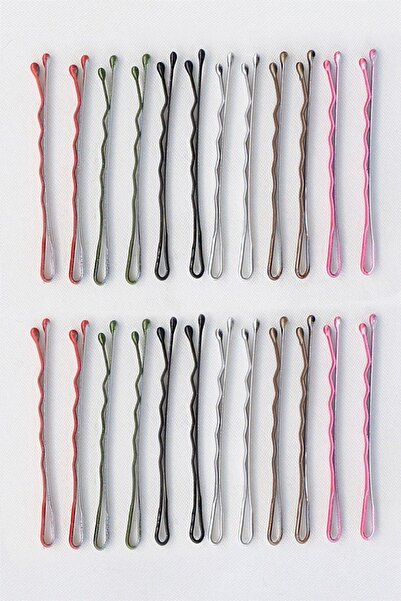 Stone Family 12 Çift Karışık Renkli Tel Toka