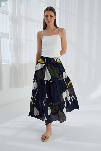 ModaPlaza Fusta lungă cu volane de damă