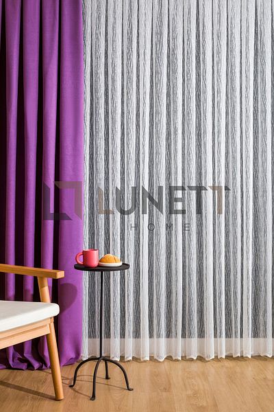 LUNETT HOME READY TO USE PURPLE THICK PLEATED 1X3 PHONE CURTAIN SINGLE WING 9203