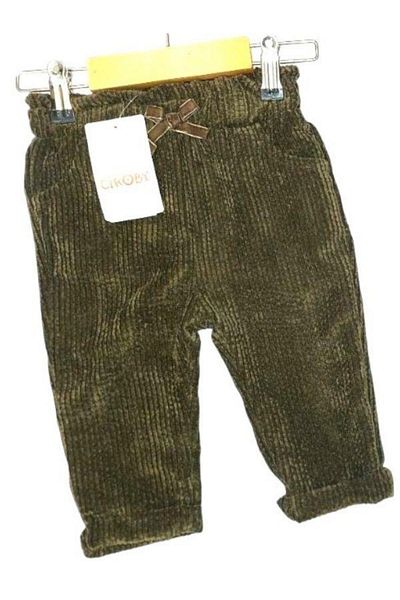 Çikoby Baby Girl Velvet Corduroy Trousers
