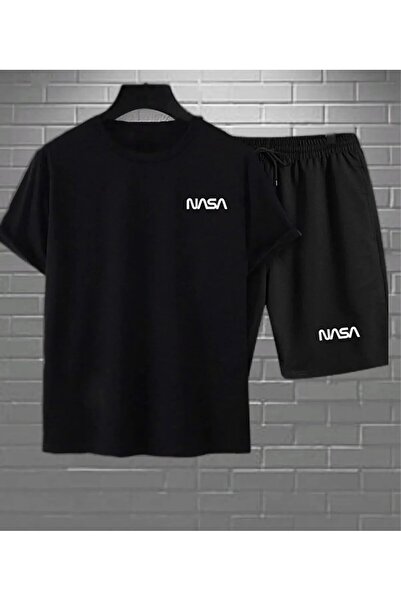 Frisson Set de pantaloni scurți și tricouri NASA - Set de 2 negru NASASORTTSHIRT