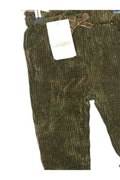 Çikoby Kız Bebek Kadife Fitilli Pantolon