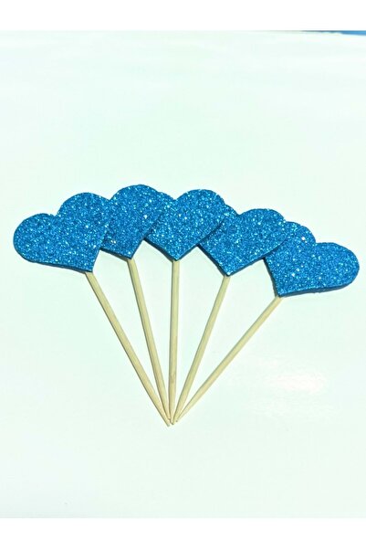 BinbirGroup أعواد أسنان إيفا جليتر باللون الأزرق - 10 عبوات - 3x8 سم