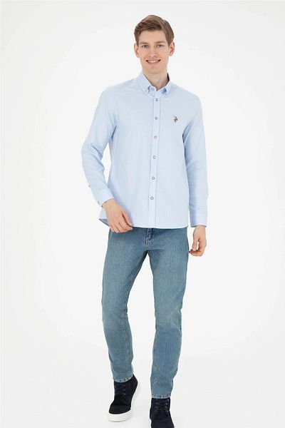 U.S. Polo Assn. Ανδρικό πουκάμισο Basic - Μακρυμάνικο