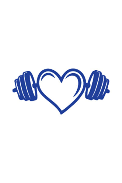 Reysa Tasarım ملصق ريد جيم لوف للياقة البدنية - 17x17 سم