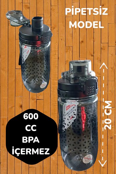 SEYFİKİRTASİYE 600 CC POLYCARBON DRINKER Flask PIPET FREE BPA FREE