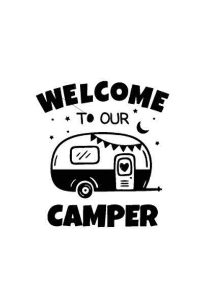 Reysa Tasarım ويلكم بلاك كامبر للتخييم كارافان - 17x17 سم