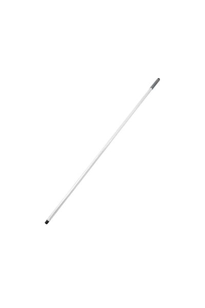 TOPALAKTİCARET Sapsan Metal Handle 2 PCS Metal Screw Painted Gray Brush Dustpan Broom Checked Handle - 120 cm