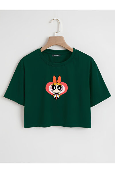 Mad&Calf Ženska majica kratkih rukava sa otiskom cvetova, veće veličine