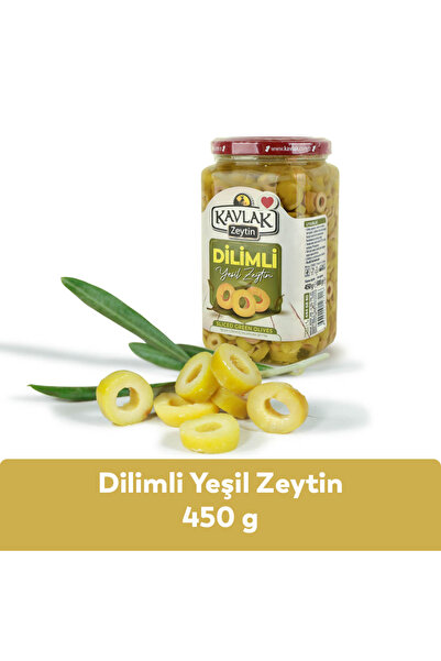 Kavlak Zeytin 450 GR YEŞİL DİLİMLİ ZEYTİN